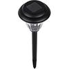 Solar Outdoor Pathway Lights Matt Black Stainless Steel Painted LED Lights for Garden Landscape Path Yard Driveway (black-8pack)