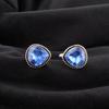 Натуральный танзанит драгоценный камень 925 стерлинговое серебро ювелирные изделия ручной работы запонки 0,62" CL-8-8