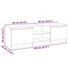 vidaXL Meuble TV avec lumières LED sonoma gris 120x30x36 cm 815709