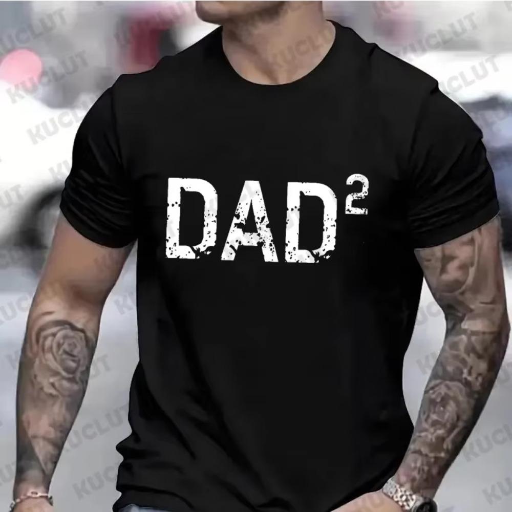 Men's Clothing DAD 3 T Shirt for Men Tops Black Dad T-shirts Dad of 3 Tshirts Husband Tee Clothes Short Sleeve Tee Shirts Homme
