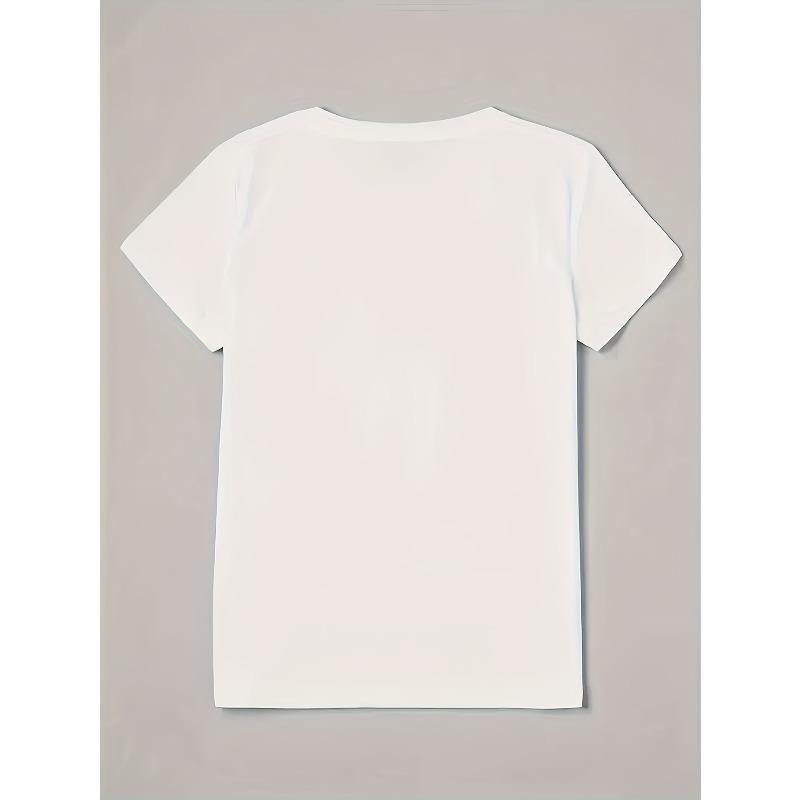 Женская футболка с леопардовым принтом в форме сердца Популярный выбор Повседневная с круглым вырезом Обычная посадка Летний топ с коротким рукавом