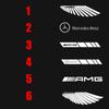 Hot Car Sticker 2PCS Car Angel Wings Projector Rearview Mirror Carpet Lamp Led Welcome Light Atmosphere Lights for Mercedes Benz