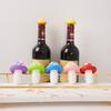 Silicone Wine Bottle Stoppers Mushroom-Shaped Bottle Wine Cork Freshness Preserver Leak-Proof Kitchen Gadget