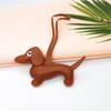 PU Leather PU Leather Hanger Dog Bag Pendant Cute Dachshund Keychain  Women