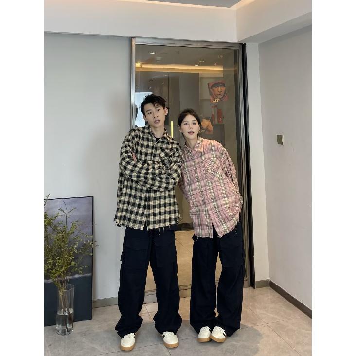 Рубашка с длинным рукавом с буквенным принтом 2024 года в японском стиле в стиле Гонконга, свободная рубашка для мальчиков, летнее модное универсальное повседневное пальто