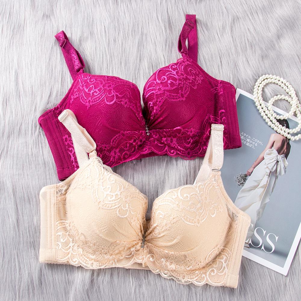 Women's Bra Plus Size 80-105 C/D Push Up Bralette Bra  Sexy Lace Intimates Lingerie Undrwear Underwire Bra