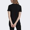 adidas Оригинальная футболка Trefoil Color Block с принтом логотипа Спортивная Американский Винтаж Круглый вырез Короткий рукав Футболка Женские Топы Черный FM3311