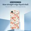 For iPhone 16e Case Chrysanthemum Pattern Printing Straight Edge TPU Phone Back Cover