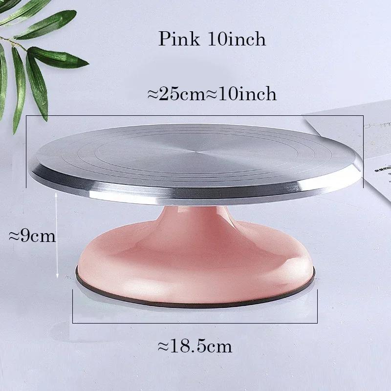 Baking Tools Aluminum Alloy Birthday Cake Turntable Plastic Ceramic Turntable Glass Turntable 10/12 INCH Flower Mounting Table