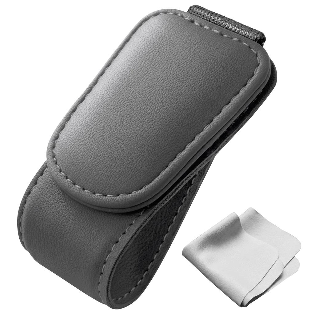 GOKEI Sunglasses Holder Car Magnet Hook Magnet Storage Leather Glasses
