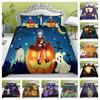 Комплект пододеяльников на Хэллоуин, пододеяльник, полиэстер, домашний текстиль, королевский размер, постельное белье для мальчиков и девочек-подростков, роскошный комплект постельного белья
