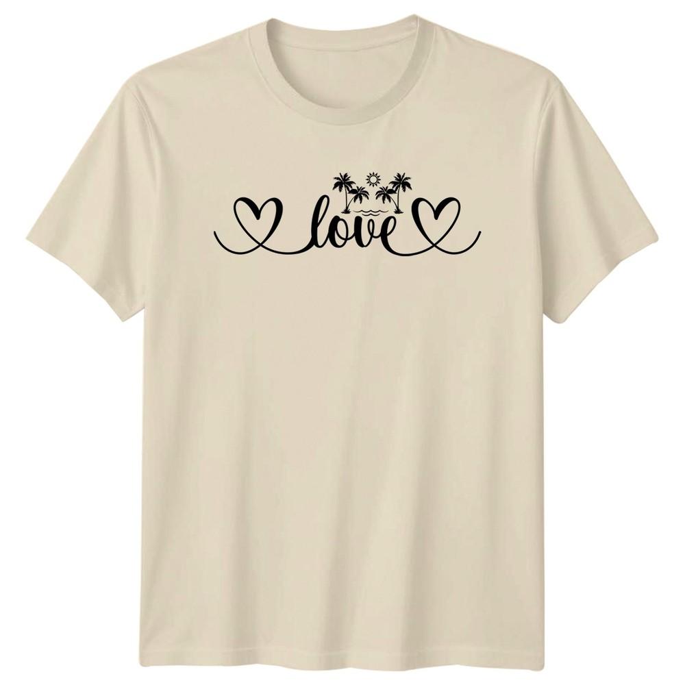 Love TShirt Tropical Beach Vacation Travel Gift For Him And Her