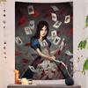 Игра AAlice Madness Returns Настенный гобелен Дешевый Хиппи Настенное панно Богемские настенные гобелены Настенное панно Мандала