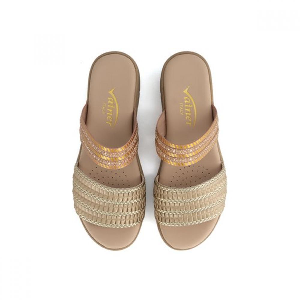Vainer Women S Comfort Mule Pink Gold 359f0v1po