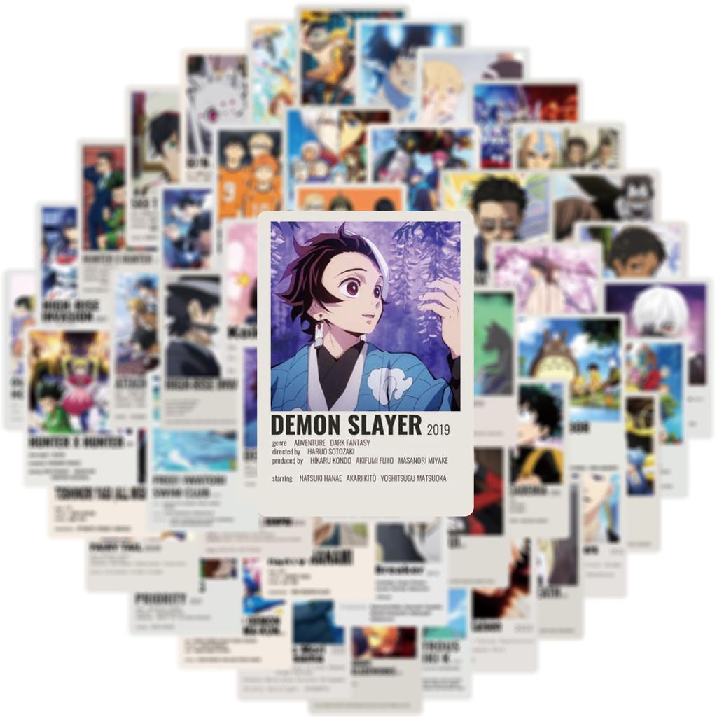 50 шт./компл. Shōnen Manga Series 02, смешанный журнал, мини-наклейки на постер, модные смешанные водонепроницаемые наклейки-каракули «сделай сам», наклейки
