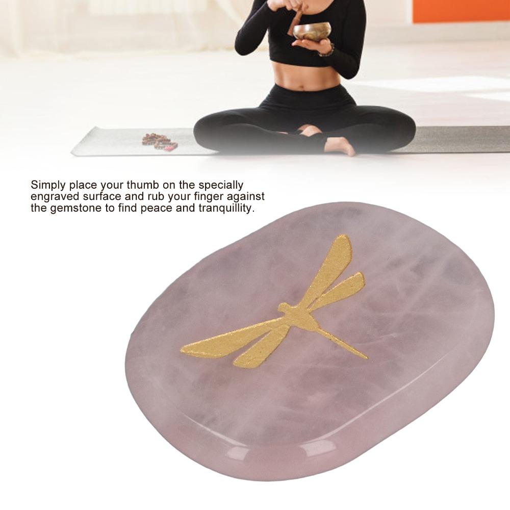 Lightweight Worry Stone Gold Balance Stone Hardwearing Palm Stone For Stress Relief