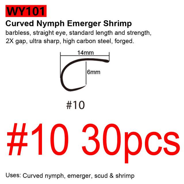 Черные никелевые крючки для завязывания мушек Bimoo, 30 шт./упак., крючки для завязывания мушек Nymph Stonefly Emerger Streamer Caddis, сухие крючки для мушки, крючки для ловли форели