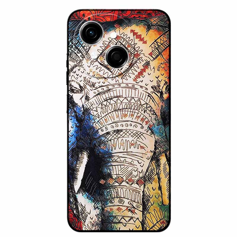 3D Cartoon Emboss Case For Tecno Spark Go 1S Relief Embossed Retro Silicone Back Covers For Spark Go 1S Black Funda Anime Bumper