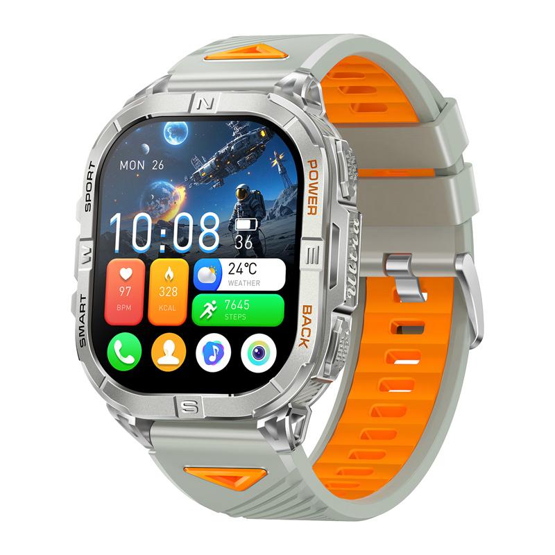 Смарт-часы K72 2,13 дюйма Amoled GPS-позиционирование Фонарик BT-звонки Монитор здоровья Уличные спортивные фитнес-смарт-часы