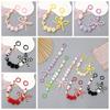 Beaded Phone Lanyard Plush Hairball Beads Phone Chain Creative Cell Phone Strap  Phone Accessories