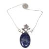 Pendant Lapis Lazuli Silver Jewelry 2.5" Gemstone  Handmade Sterling Silver