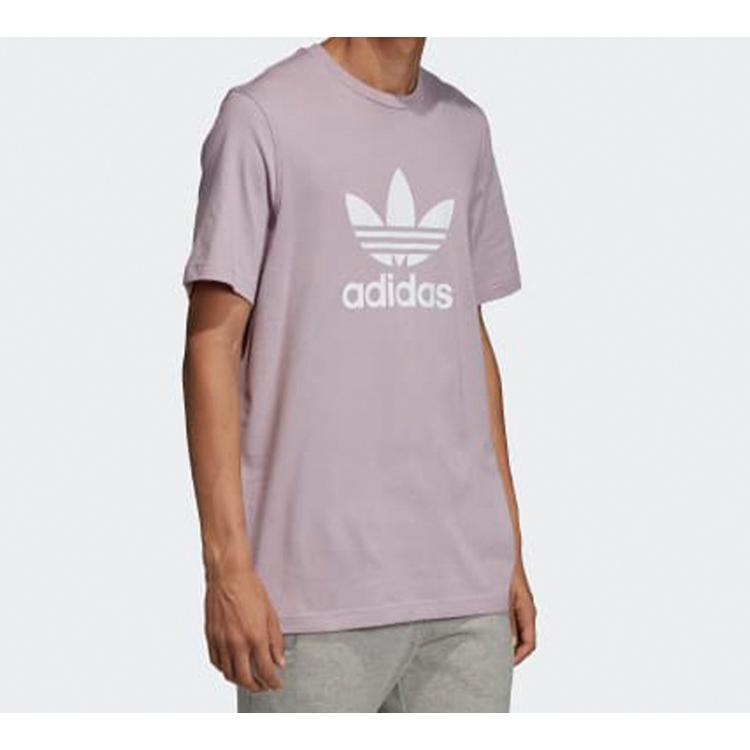 Adidas Originals T Shirt Men's Light Pink Purple Gray ED4714