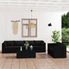 Day and Night - Day and Night Garden Furniture Set 7 Pieces and Black Synthetic Rattan Cushions