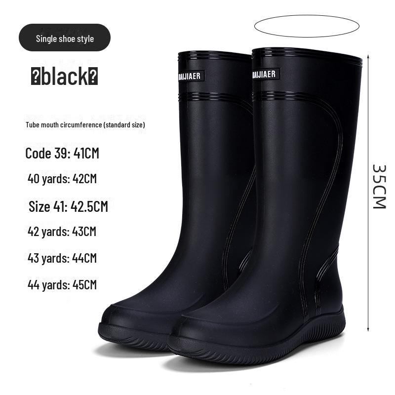 Водонепроницаемые нескользящие резиновые сапоги унисекс для работы и моды