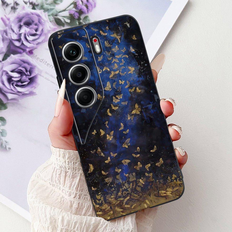 Для Tecno Camon 40 Pro 4G Чехол CM6 Милый Кот Модные Цветы Крутая Расписная Задняя Крышка Для Tecno Camon 40 Pro 4G Чехол для Телефона Funda