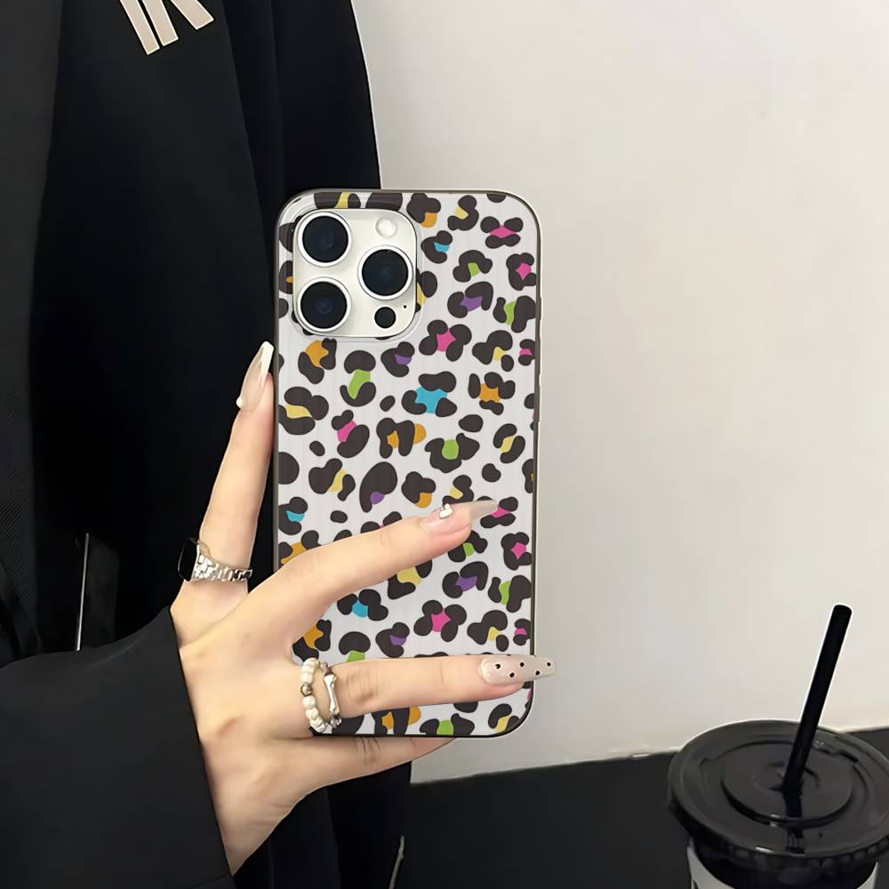 Классический Леопардовый Гепардовый Для IPhone 16 15 11 12 13 14 17 Pro Max PLUS Pro Мягкий Гофрированный Силиконовый Задний Чехол для Телефона
