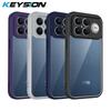KEYSION Прозрачный чехол для телефона Xiaomi POCO F8 Ultra Мягкий силикон+ПК Прозрачная противоударная задняя крышка для телефона POCO F8 Pro