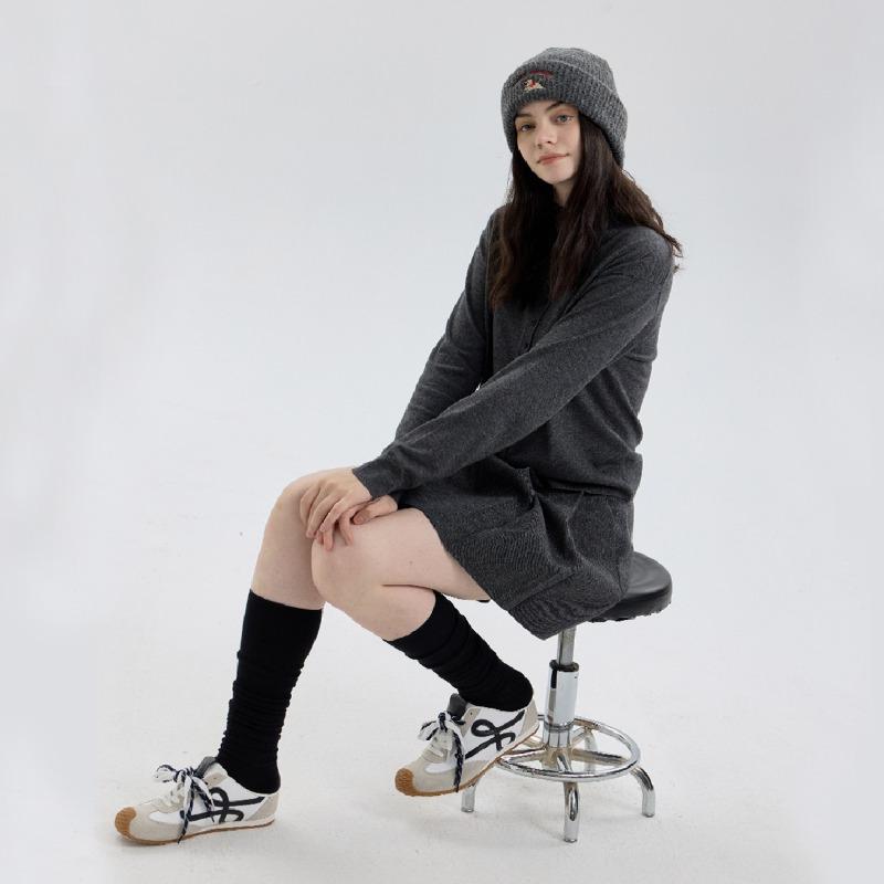 Милая вязаная шапка с вышивкой щенка, закрывающая лоб, с защитой ушей, утолщенная для тепла, мужская и женская, для улицы осенью и зимой