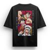 Луффи ONE PIECE Аниме Мужская Женская Летняя Футболка Оверсайз Харадзюку Оверсайз Ретро С коротким рукавом Повседневная и Удобная Y2k Топ