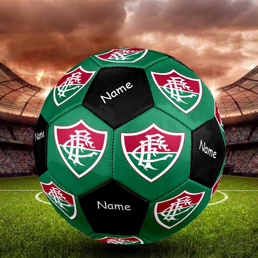 Custom Name Fluminense FC Theme Size 5 Soccer Ball, Suitable for Both Indoor and Outdoor Matches, a Gift Suitable for Everyone.