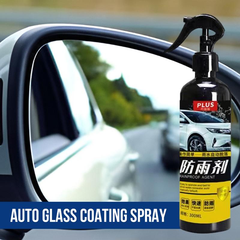 300ml Portable Antifogging Car Spray for Glass Water Spot Remover Car Anti Fog Spray Glass Cleaner for Windshields Mirrors