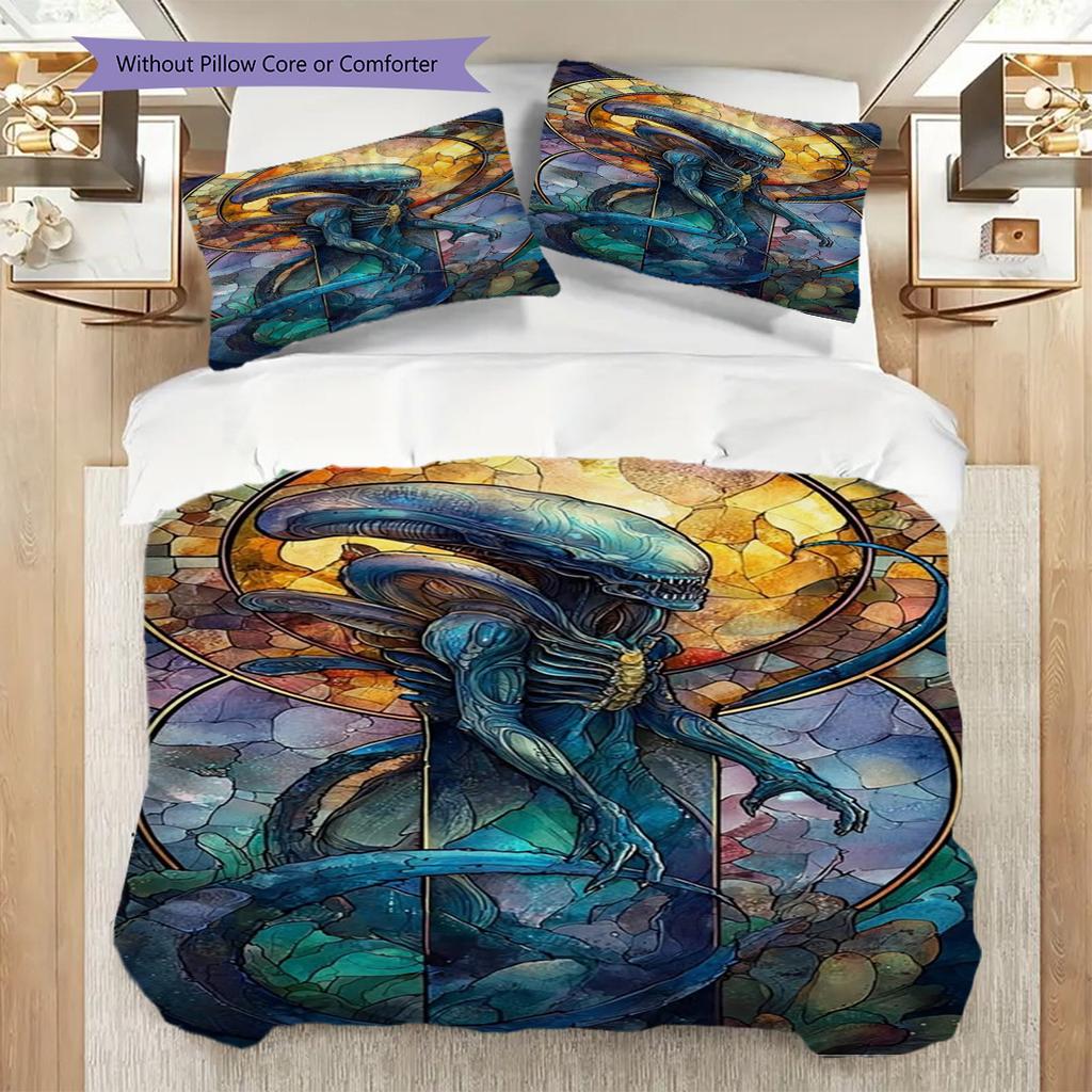 Predator Adventure Threepiece Set 1 Duvet Cover 2 Pillowcase Without Core Duvet Cover And Pillowcase Christmas Birthday Gift Bedding Set