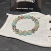 Chrome Hearts Turquoise Tiger Eye Bracelet - Hip Hop Punk Streetwear Jewelry Birthday Gift