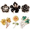 Premium Alloy Pearl Rose Brooch Sunflower Grape Small Fragrant Maple Leaf Brooch Pin