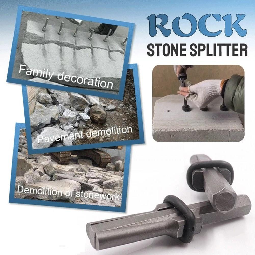 10 комплектов 9/16-дюймовых клиньев, прокладок, ручных инструментов для раскалывания камней 14 мм