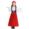 Girl's  Vintage Dress Solid Color Patchwork Cosplay Dresses