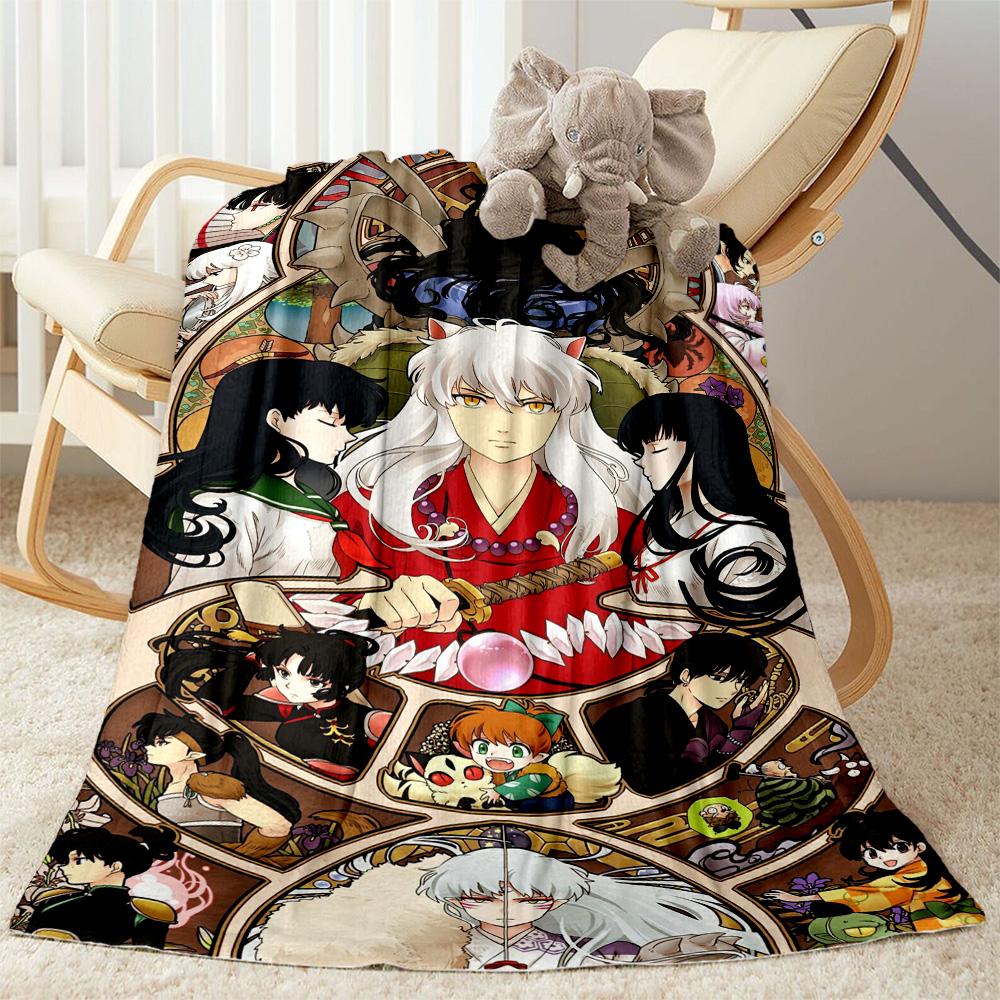Inuyasha Adventure Blankets are suitable for living rooms,making them an ideal choice for outdoor travel and gifts.