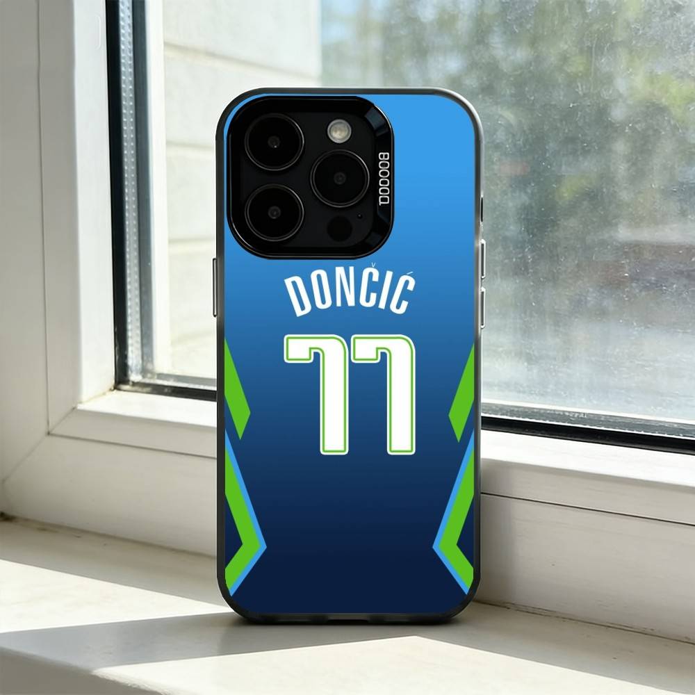 Спортивный Баскетбольный Чехол для Телефона Лука Дончича Для iPhone 17,16,15,14,13,12,11 Plus,Pro Max,XS,Красочный Серебряный Чехол для Телефона Funda Cover