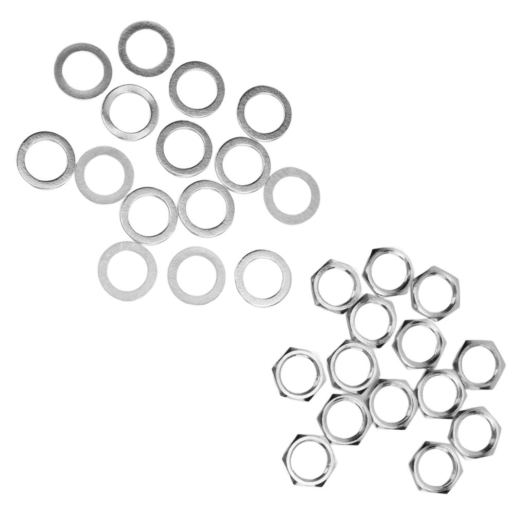 Гнездо для инструмента с резьбой G3 8, комплект металлических шайб, крепеж для электрогитары, бас-гитары