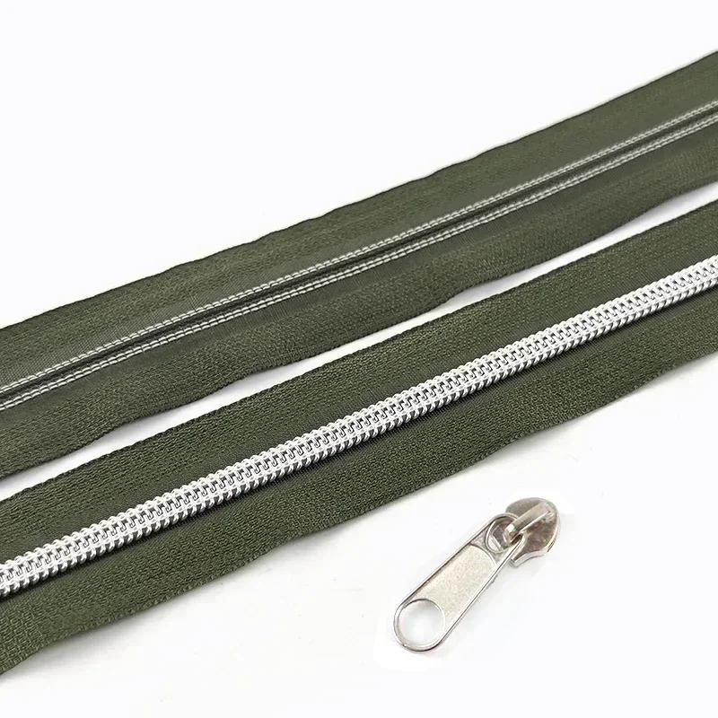 3/5/10 м 5# Нейлоновая тесьма-молния со слайдером Сумки Одежда Ремонт молний Пластиковая спиральная молния DIY Одежда Замена Швейные аксессуары