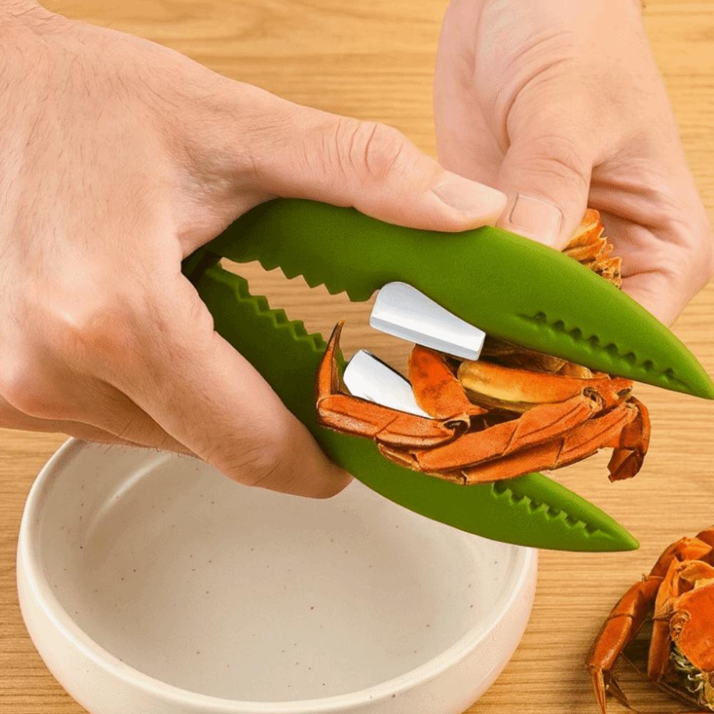 9pcs/set Efficient Lobster Cracker Plastic Crab Claws Sheller Crab Peel Tool Lobster Clamp Seafood