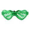 Kids Glow-in-the-Dark Glasses 3 Light Modes Light-Up Frames Battery-powered Heart Shape Cosplay