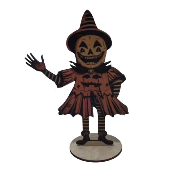 1 шт./1 комплект Хэллоуин Винтаж тыква человек флажки жуткий деревенский деревянный мультфильм тыква гирлянда стол знак украшение орнамент фестиваль подарок