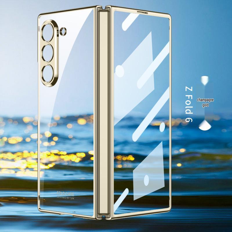 Samsung Z Fold6 Гальванизированный Прозрачный Защитный Чехол