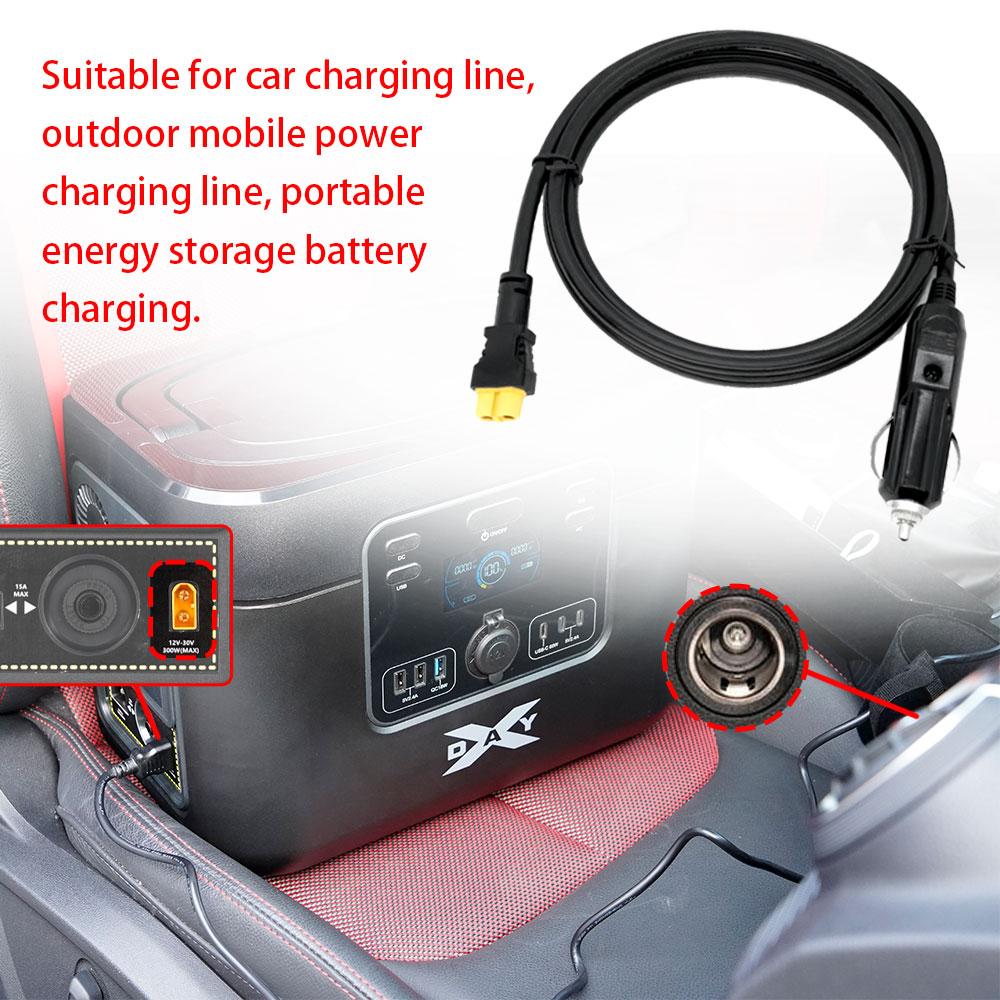 Автомобильный прикуриватель XT60 зарядный кабель 1,5 м 12/24 В аккумуляторная батарея разъем для хранения энергии для хранения энергии автомобильные аксессуары
