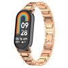Браслет Mi Band 10 Металлический с бриллиантами Тонкий Нарядный Ремешок на запястье для Xiaomi Smart Band 9 8 Браслет Блестящий для женщин Ремешок для часов Сплав Серебро